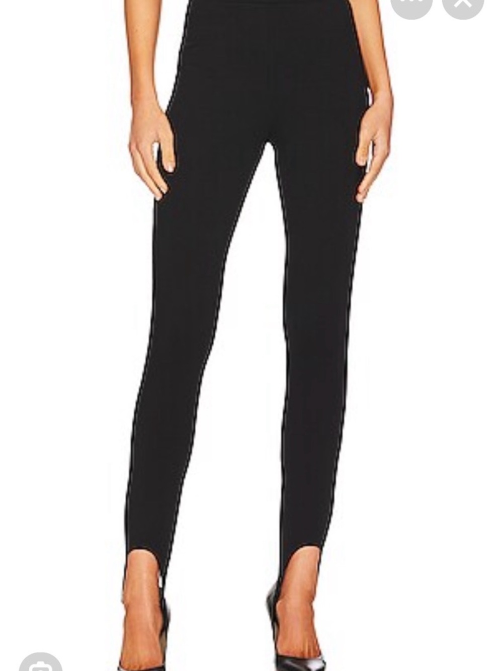 L'AGENCE Black Stirrup Pants NWT
